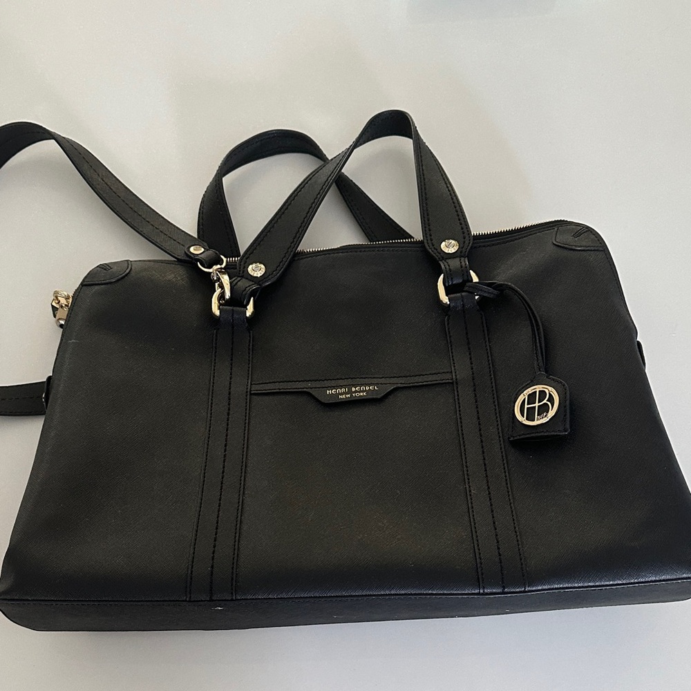 Henri Bendel Black Laptop Bag